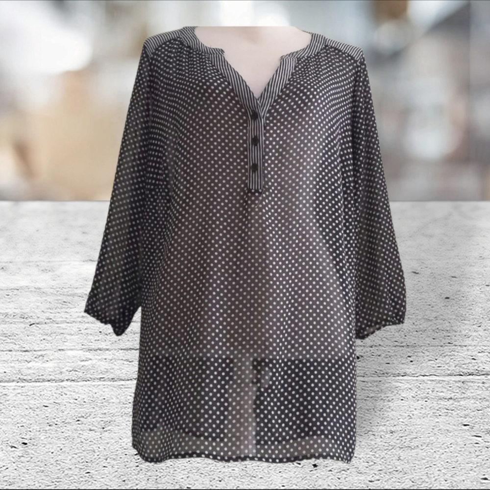 new direction sheer blouse size 1X